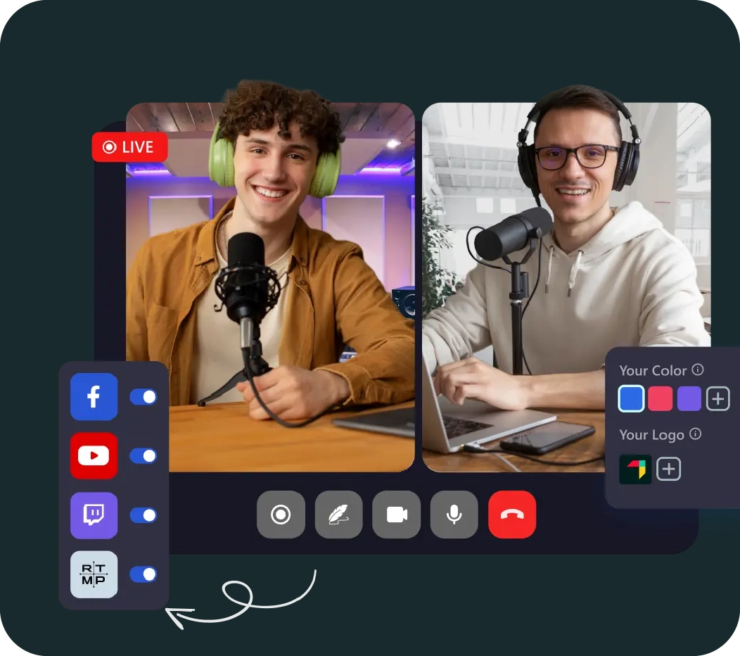 customized backgrounds with logo